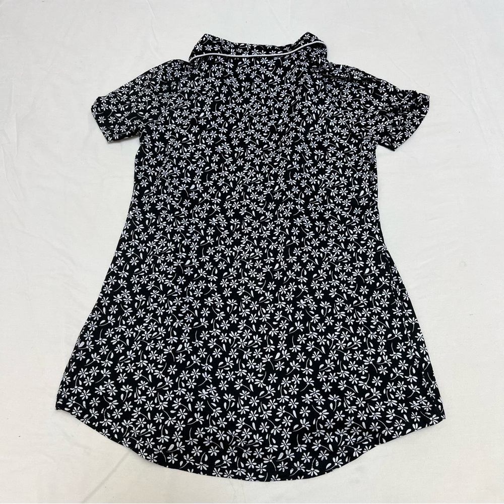 Count The Stars Black Daisy Print Short Sleeve Pajama Shirt - Picture 6 of 6